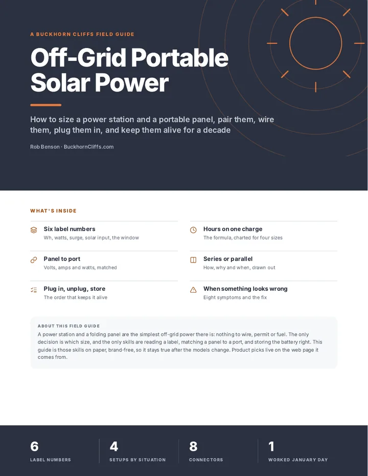 Off-Grid Portable Solar Power Field Guide cover