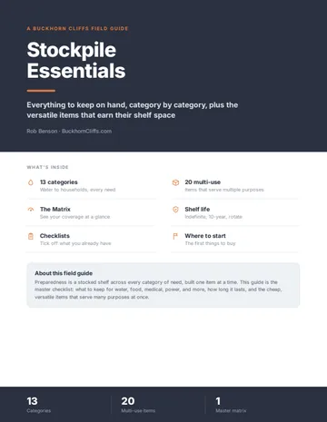 Stockpile Essentials Field Guide cover