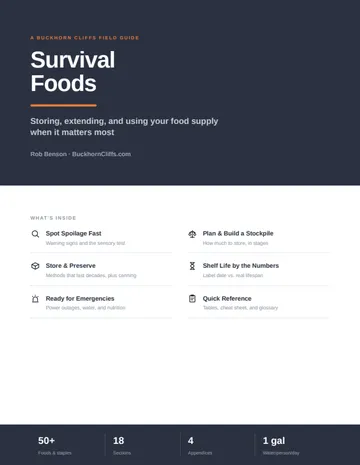 Survival Foods Field Guide cover